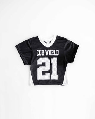 Cub World Football Jersey- Black/White